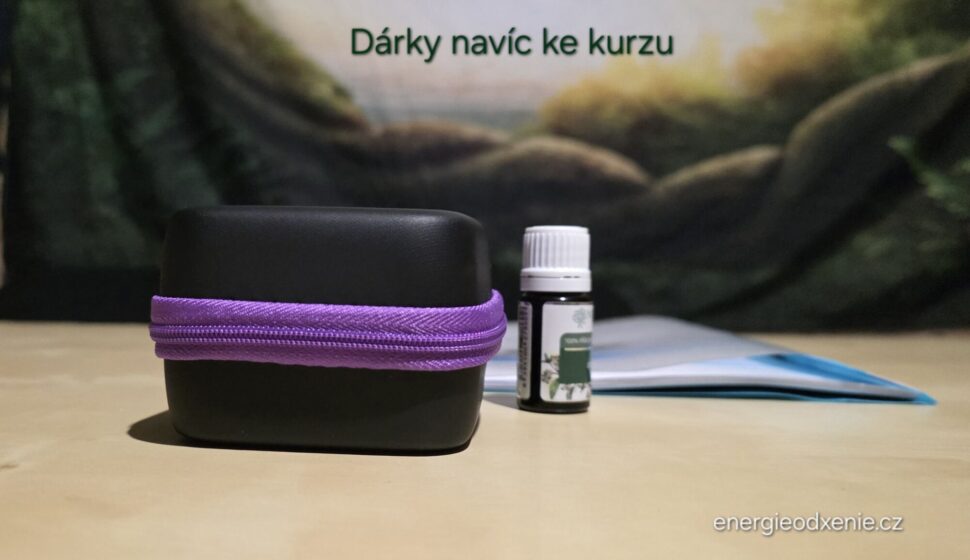 Kufřík na&nbsp;éterické oleje a&nbsp;éterický olej jako dárek